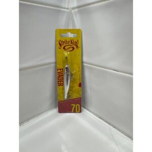 Strike King Evader 70 subsurface walker fishing lure in a silver/chrome